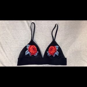 Victoria Secret Pink Flower Bralette